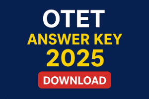 OTET Answer Key 2025
